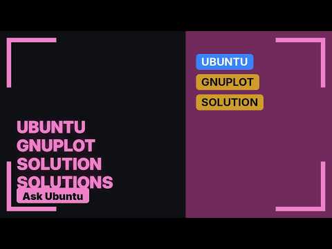 Ubuntu: simple example of gnuplot