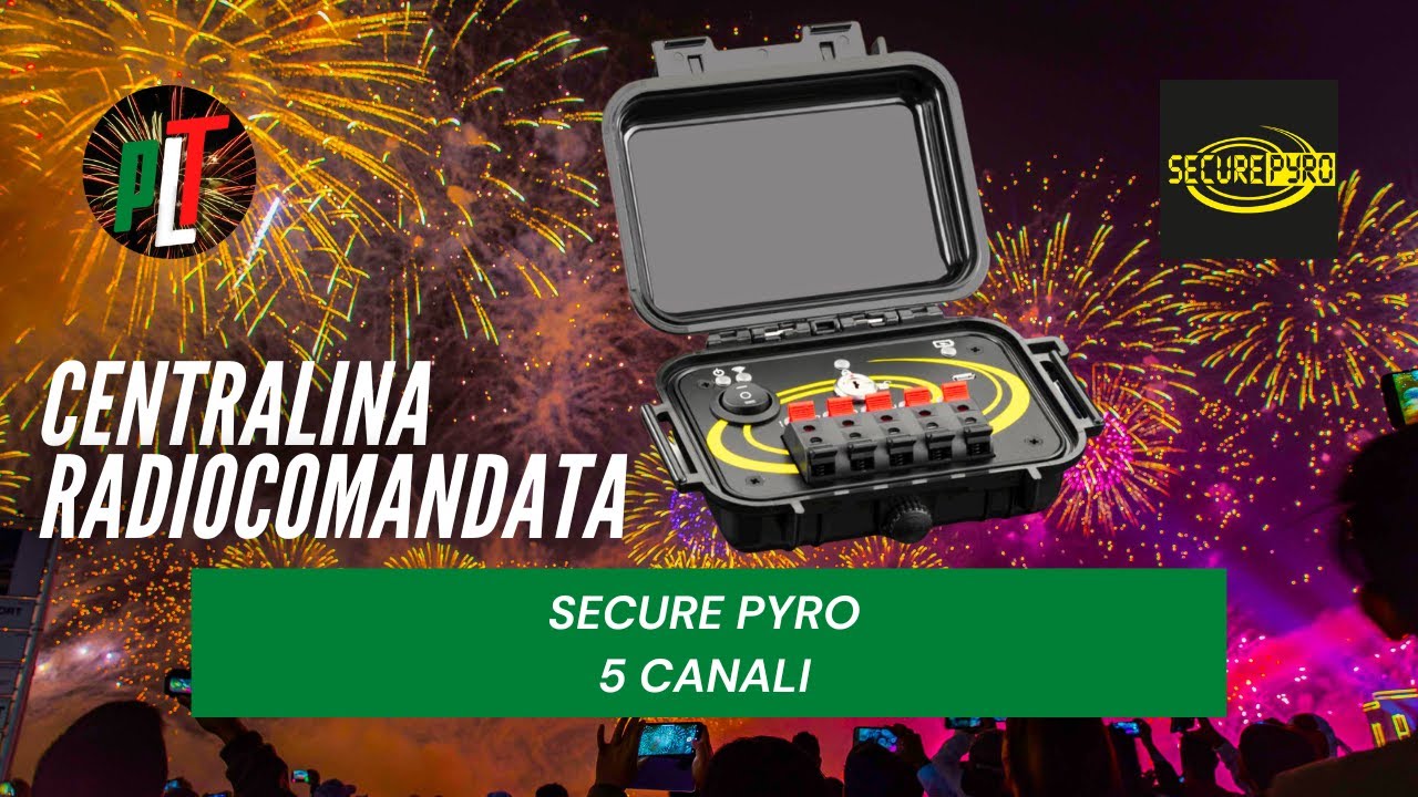 Test Centralina CENTRALINA PIROTECNICA RADIOCOMANDATA VPyro di Secure Pyro