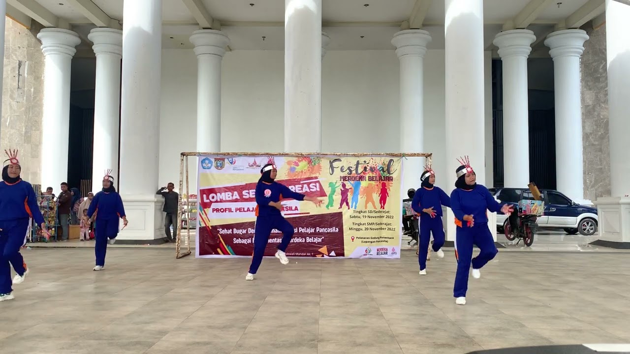 Lomba Senam Kreasi Profil Pelajar Pancasila || SMP Negeri 6 Polewali || Festival Merdeka Belajar