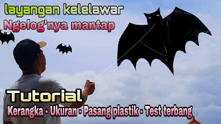 Cara membuat layangan unik layangan kelelawar | batman | bukal