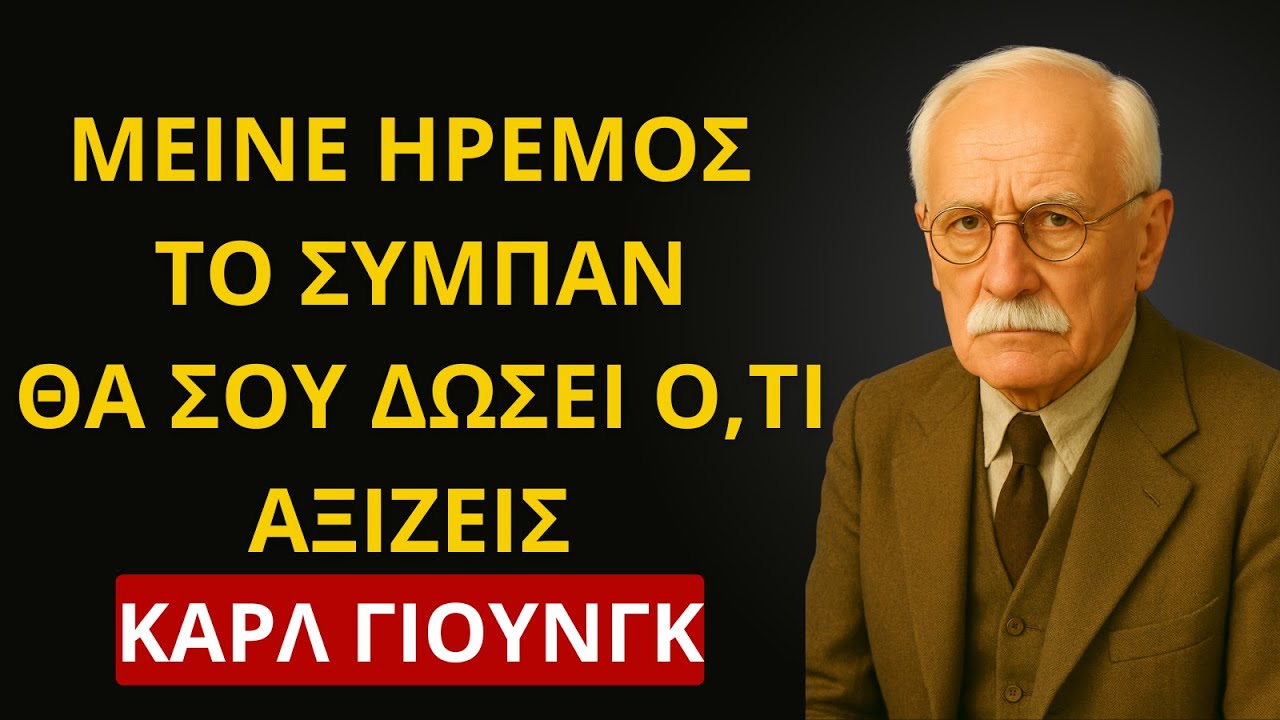 ΚΡΑΤΗΣΕ ΤΗΝ ΗΡΕΜΙΑ ΣΟΥ ΚΑΙ ΑΣΕ ΤΟ ΣΥΜΠΑΝ ΝΑ ΣΟΥ ΔΩΣΕΙ Ο,ΤΙ ΑΞΙΖΕΙΣ — ΚΑΡΛ ΓΙΟΥΝΓΚ