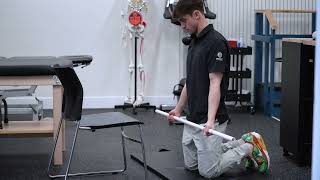 Lat Muscle Stretch with PVC Pipe in 1 Minute