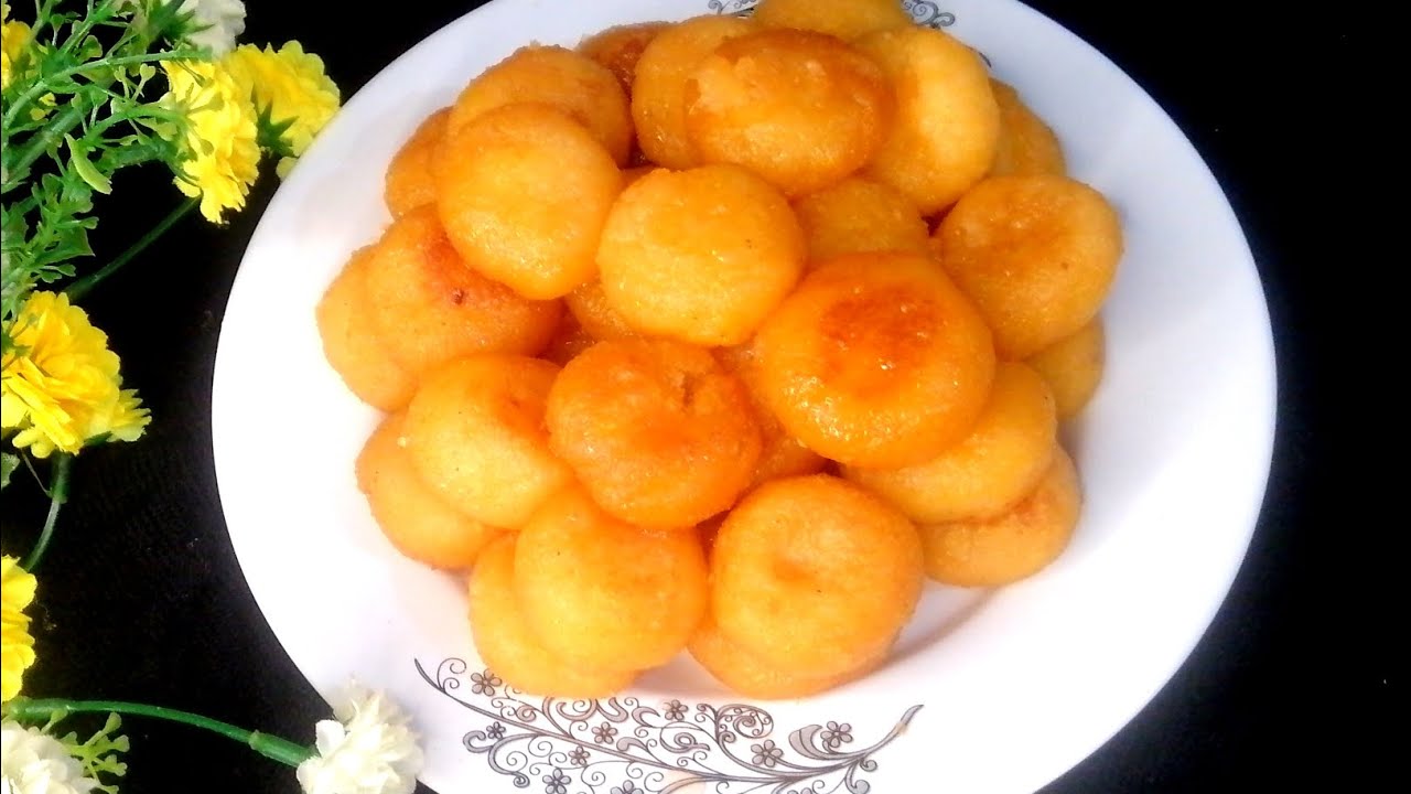 রসে ভরা মুখে দিলেই মিলিয়ে যাবে সুজির রসবড়া মিষ্টি রেসিপি।suji rasbora ...