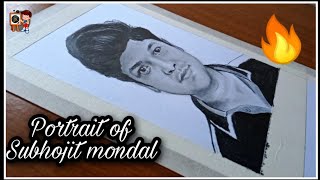 Subhojit Mondal art | Portrait of Subhojit Mondal | Subhojit Mondal Pencil Sketch | ARTXONE