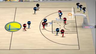 Stickman Basketball 2017 - Warriors 7 : 5 New Orleans screenshot 4