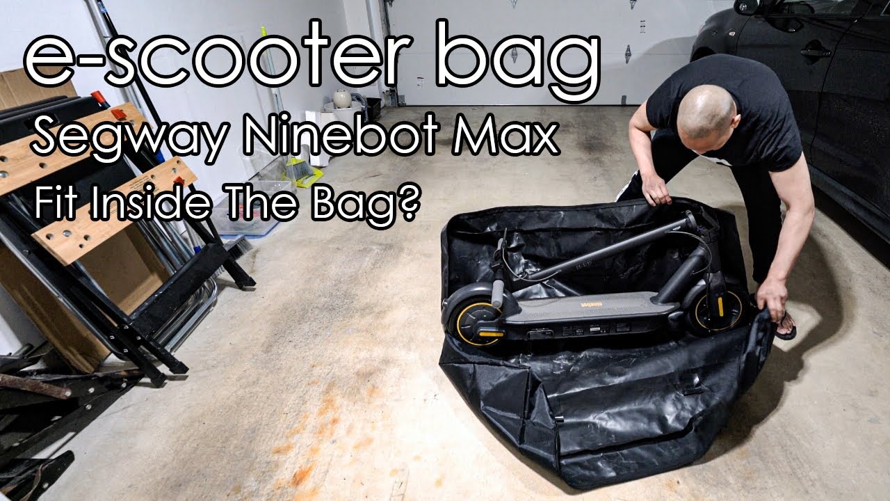 Electric Scooter Carrying Bag | Will The Segway Ninebot Max Fit Inside? (Amazon Rating 4.4 out of 5) YouTube