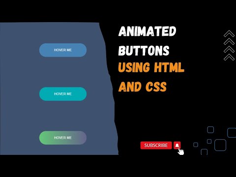 How to create Animated Buttons with animations using HTML and CSS.