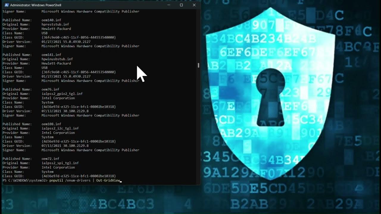 Identify and Remove an driver to allow enabling Windows 11