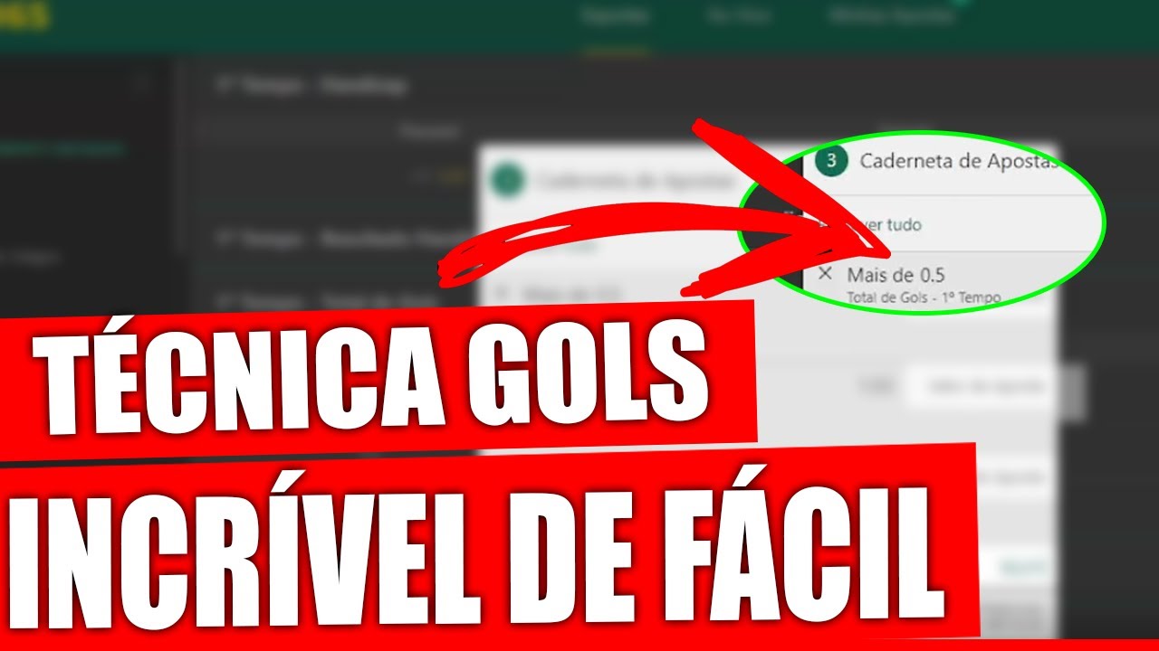 TÉCNICA PERFEITA PARA APOSTAR EM GOLS NA BET365 – VOCÊ VAI SE SURPREENDER COMO É FÁCIL GANHAR