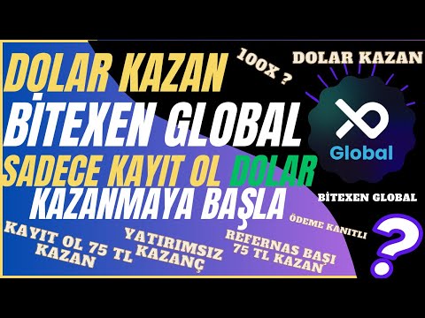 BEDAVA 75 TL KAZAN [BİTEXEN GLOBAL ] ÖDEME KANITLI TÜRK KRİPTO PARA BORSASI  #kripto