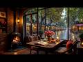 Quiet Rainy Café Atmosphere ☕ Smooth Jazz Piano &amp; Rain Sounds for Work and Relaxation