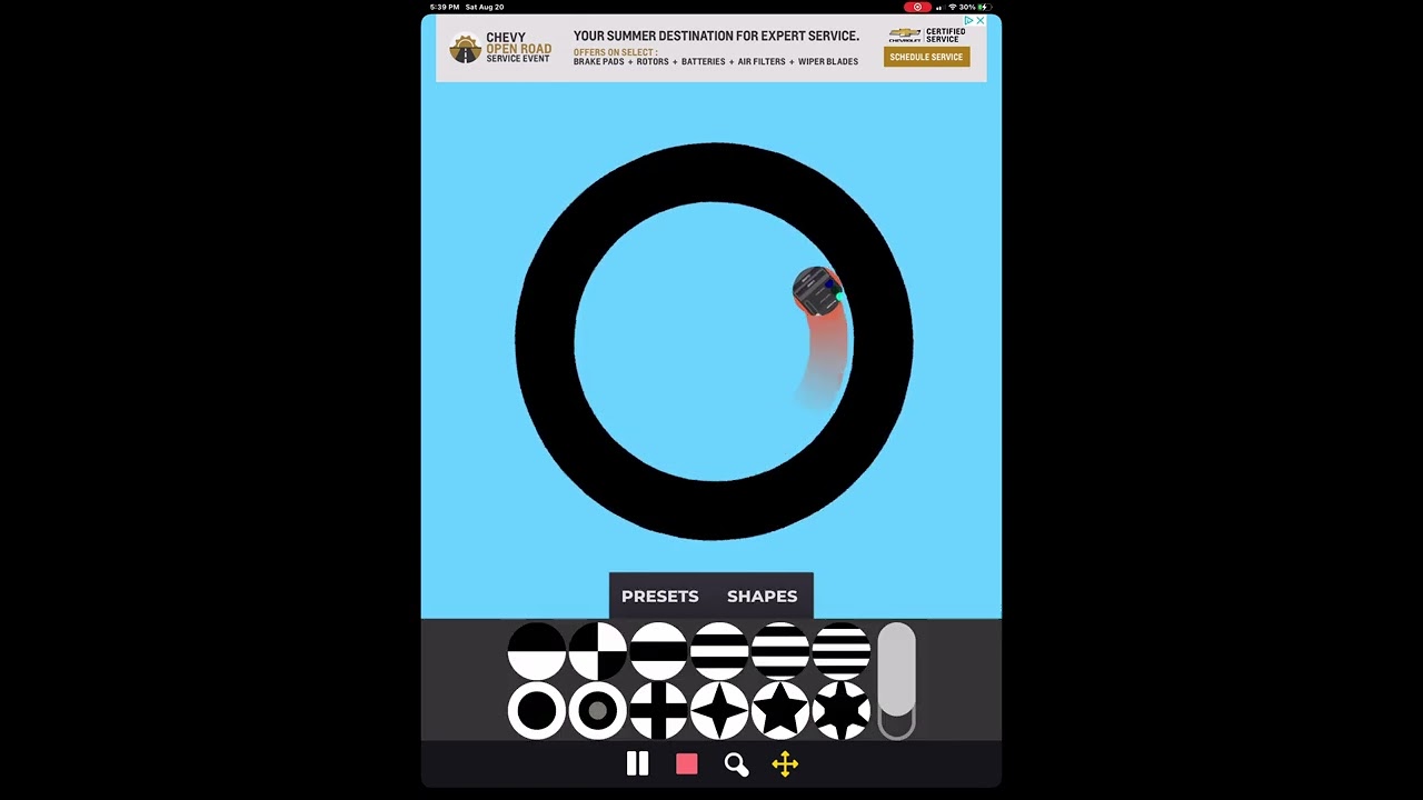 Simple marble race glitch image on the marble when I tested it