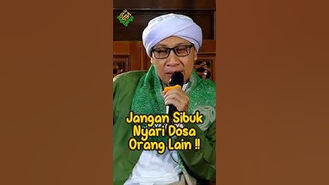 Jangan Sibuk Nyari Dosa Orang Lain ❗ -  #buyayahya #albahjah