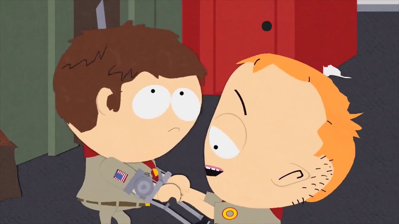 pelea de invalidos en south park - YouTube