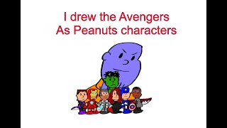 I drew the Avengers as Peanuts characters