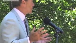 Coach Saban talks to crowd, A-Day 2012