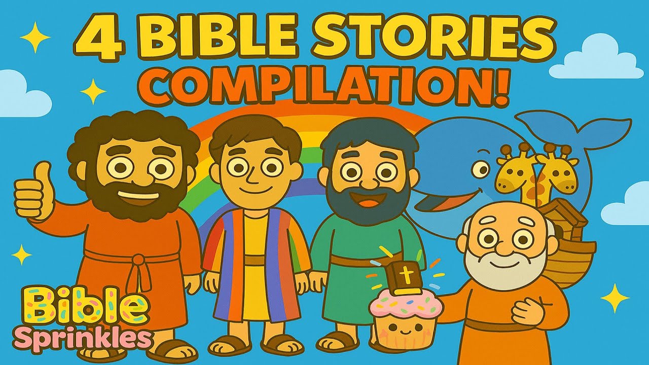 4 Bible Hero Stories & Songs for Kids | Moses, Joseph, Noah and Jonah! | Fun for Families