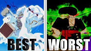 The BEST vs WORST One Piece Battlegrounds