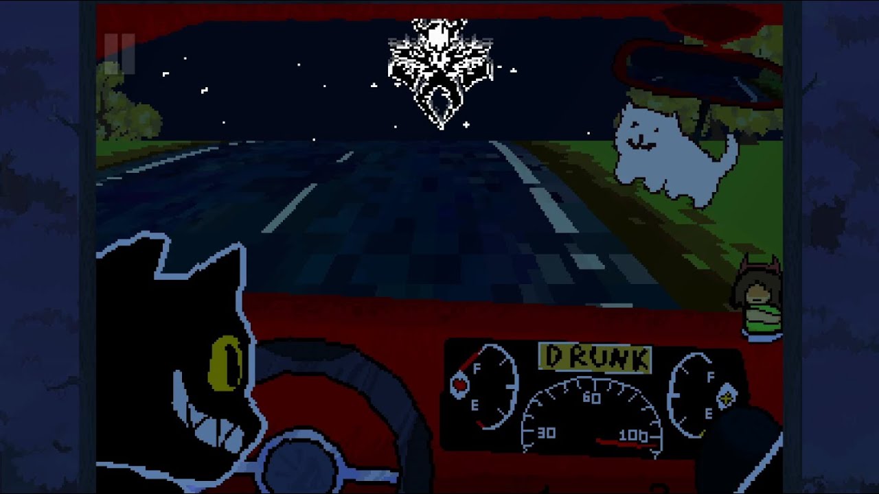 a driving simulator for deltarune characters