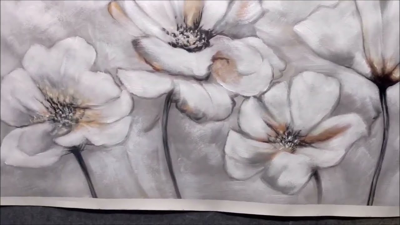 Handmade Floral Artwork on Canvas | DIY Flower Canvas Painting | arttree.com.au