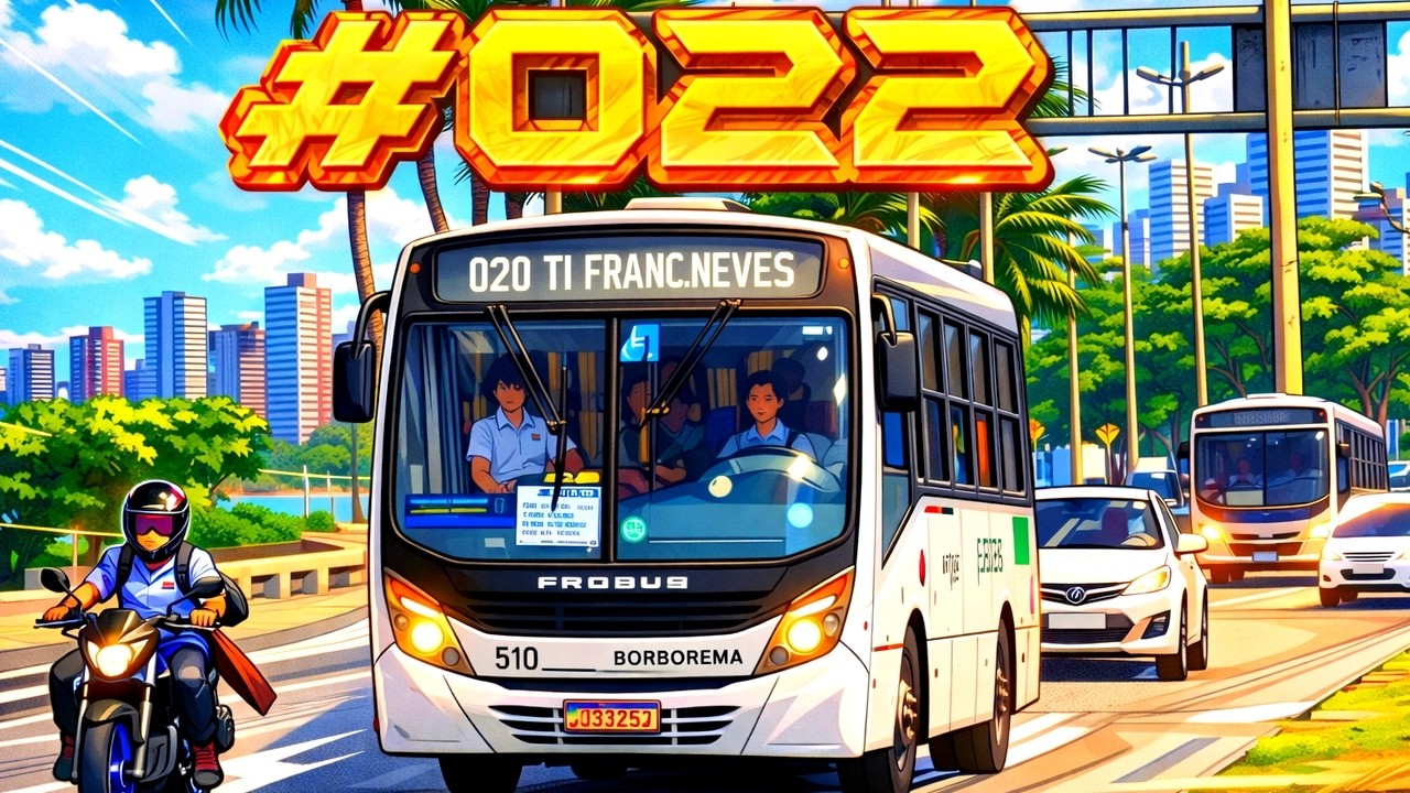 #022 -  Muitos ônibus na Av. Boa Viagem ( Beira Mar ) - Recife sempre com muitos ônibus na Zona Sul