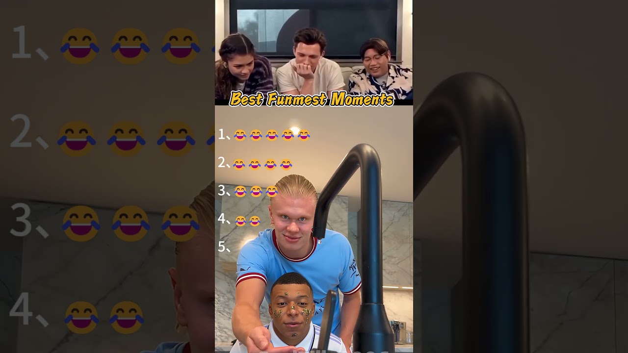 Haaland and Mbappé  Moment#haaland  #mbappe#parody#funny #football