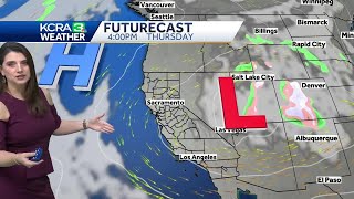 Warm weather returns in Northern California, when gusty winds will come