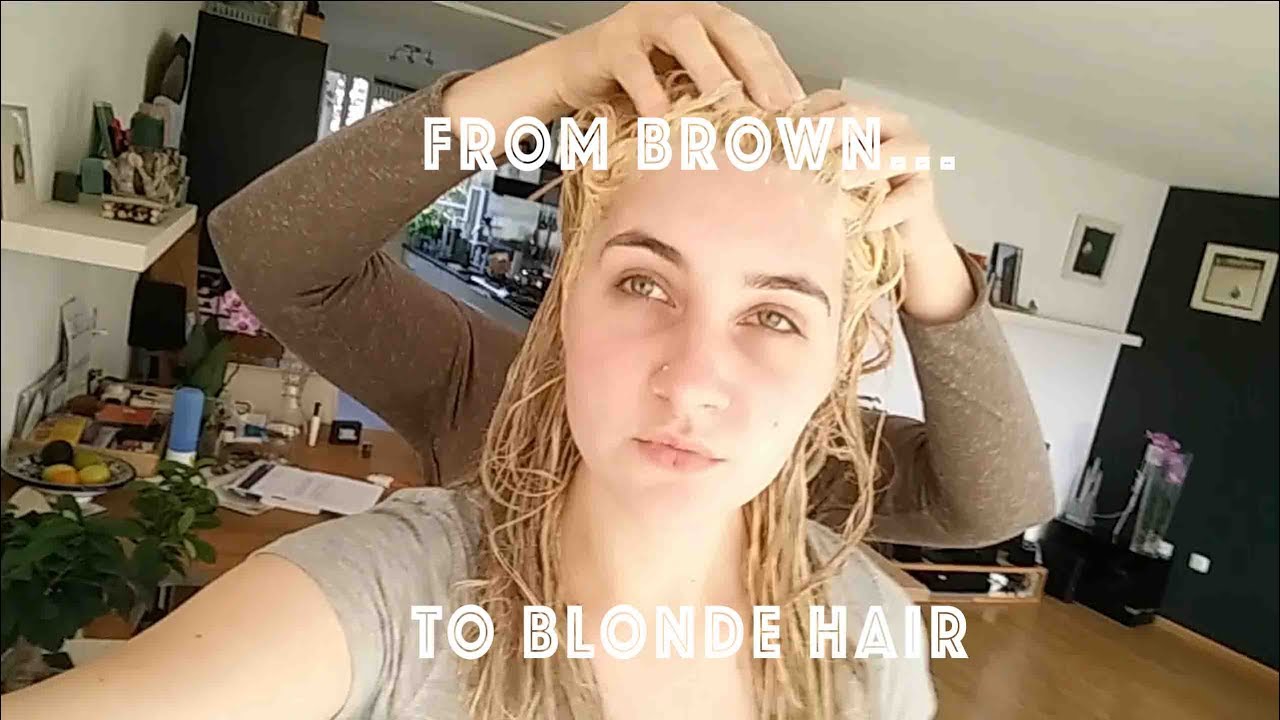 From Brown To Blonde Bleaching My Hair Using L Oreal Colorista