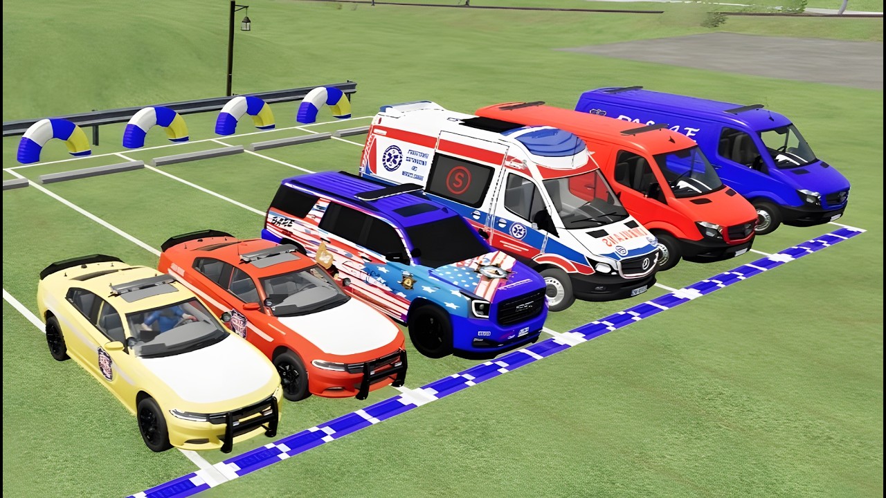 TRANSPORTING COLOR CHEVROLET, DACIA, AUDI, DACIA, CHEVROLET INTO GARAGES, FS22