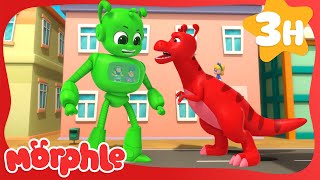 Morphle Dinoaurs vs Giant Robots 🦖🤖 | Cartoons for Kids | Mila and Morphle