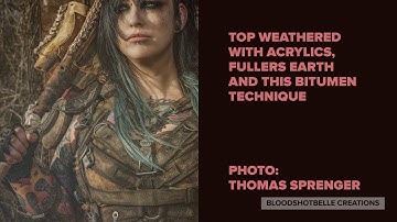 Bitumen oil dirt effect for post apocalyptic costume making - (less than) 5 minute tutorials
