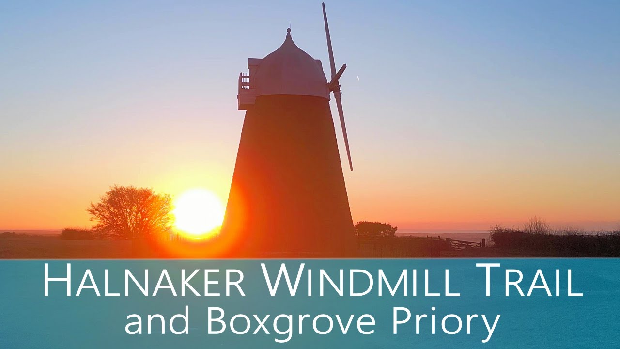 Stunning sunrise; Halnaker Windmill Trail & Boxgrove Priory
