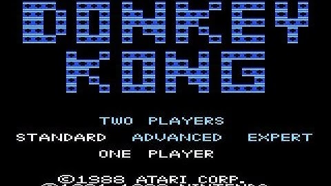 Donkey Kong Atari 7800 (1988) Atari Full Walkthrough No Commentary