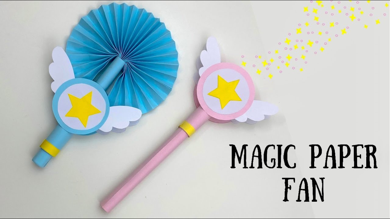 How To Make Paper Hand Fan / How to Make Hand Fan With Paper At Home / Paper Craft / Easy Paper Fan
