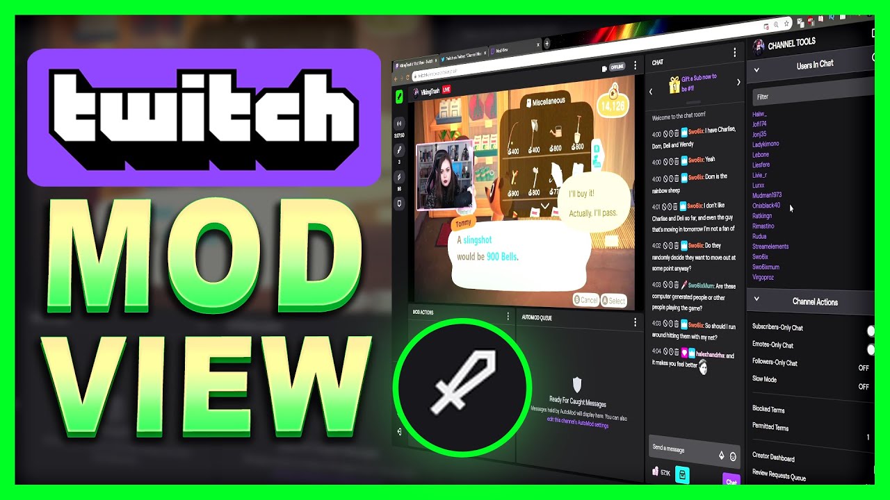 Twitch Mod View Moderator Dashboard Tutorial Youtube