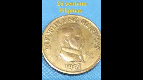 Pilipinas 25 sentimo.  #coin #oldcoin #numista #coincollecting #2022 #ofw