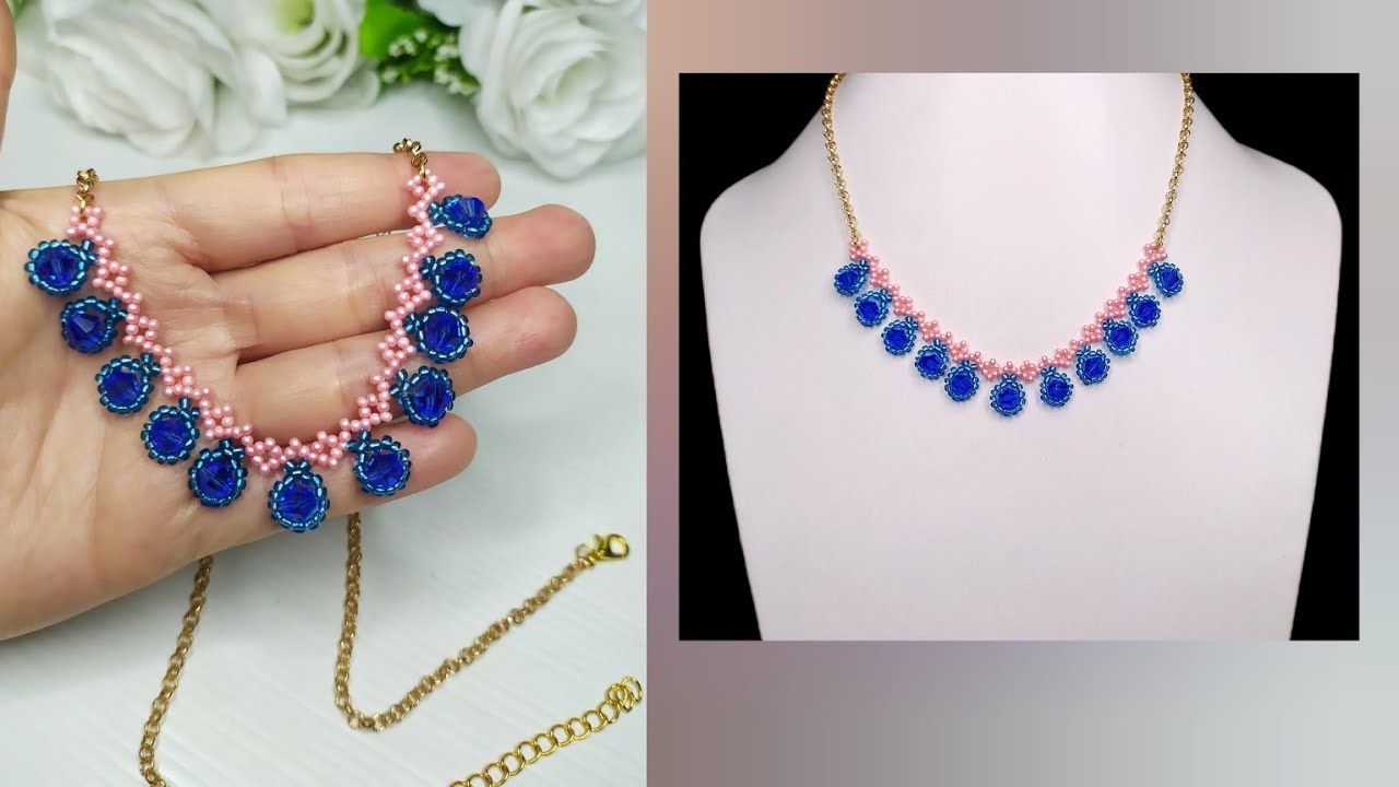 how to make a necklace DIY bead necklace YouTube