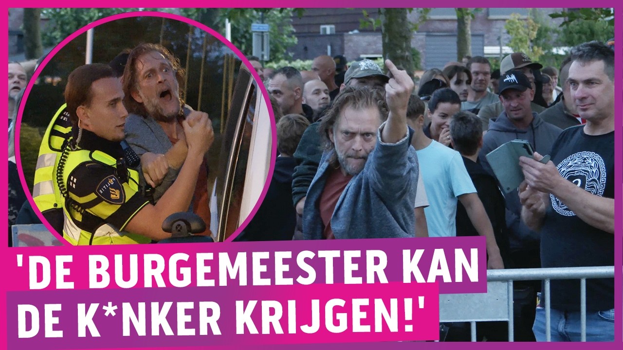 Totale chaos in Tholen bij demo tegen noodopvang: ‘Gezeik met die lui!’