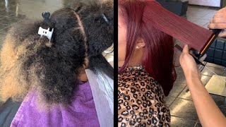 Coloring Dark brown& Blonde hair Red | Brown to Red Hair | New Announcement coming soon Shh.