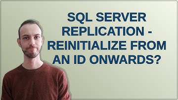 Sql server replication - reinitialize from an ID onwards?