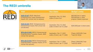 NIA Research and Entrepreneurial Development Immersion (REDI) Webinar: R25