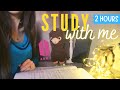 ARMY STUDY WITH ME FOR 2 HOURS (with BTS piano music) | Night version