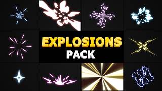 Free Cartoon Explosions Pack: Hand-Drawn Energy Elements (Ae, Pr, FCPX)