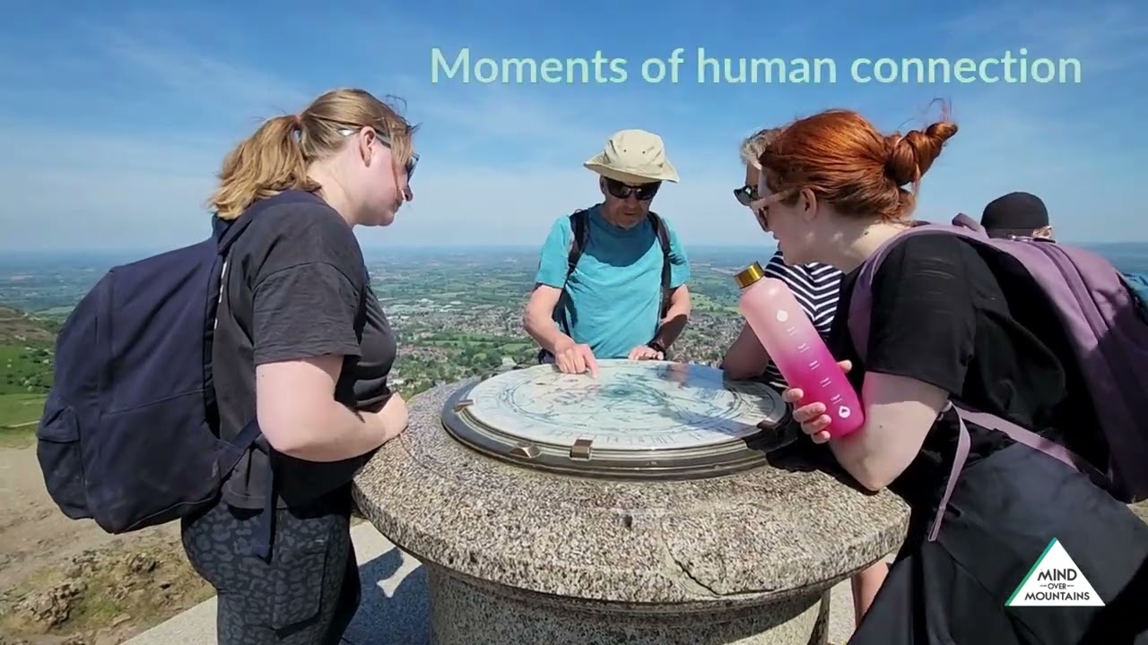 Mind Over Mountains walking for wellbeing with the team from The Myton Hospices