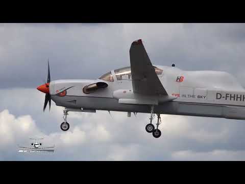 Grob G 520T Egrett II from Grob Aircraft D FHHH departure at RAF Fairford RIAT 2025 AirShow
