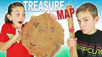 How To Make DIY Treasure Map | Easy Kids Crafts