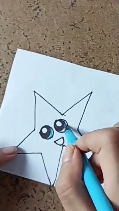 how to draw a cute star⭐⭐⭐ so cute 🥰#shorts #youtubeshort