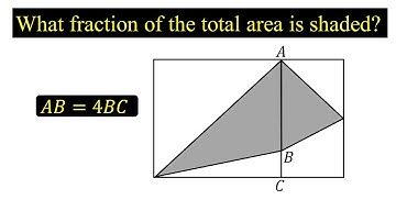 What fraction of the total area is shaded? | Learn the trick to solve