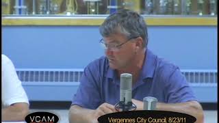 Vergennes City Council: August 23, 2011