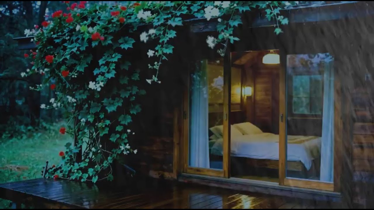 fall-asleep-in-3-minutes-stormy-rain-thunder-on-an-old-forest-cabin